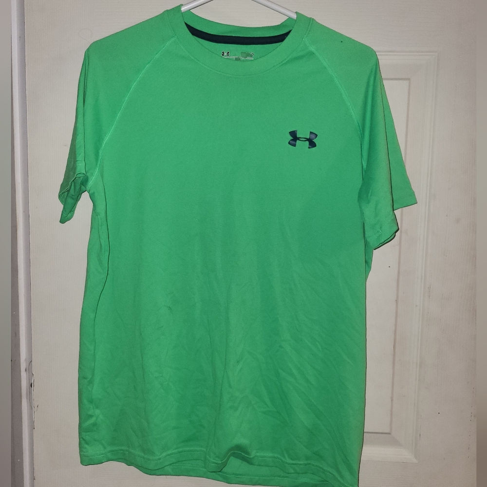 Neon green Under Armour t-shirt